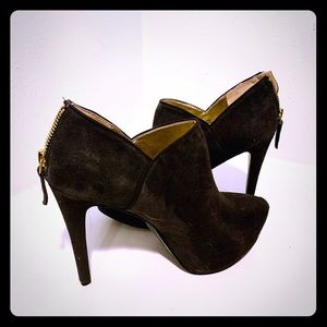 Nine West Black Suede Booties